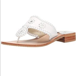 Jack Rogers White Palm Beach Navajo Sandals size 9